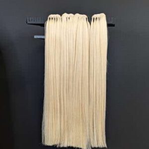 EXTENSIONES DE CORTINAS COSIDAS RUBIO PLATINO LISO